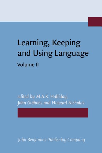 Stock image for Learning Keeping and Using Language: Selected Papers from the Eighth World Congress of Applied Linguistics,Sydney, 16-21 August 1987: (Volume 2) for sale by Anybook.com