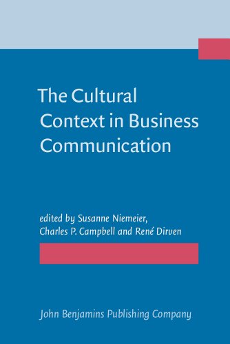 Stock image for The Cultural Context in Business Communication for sale by Books From California