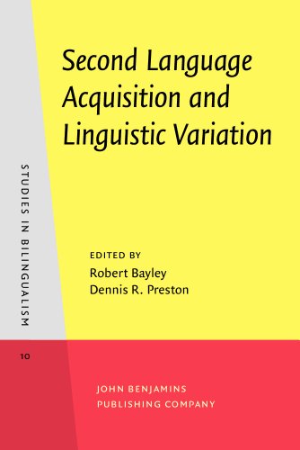 Beispielbild fr Second Language Acquisition and Linguistic Variation (Studies in Bilingualism) zum Verkauf von Books From California