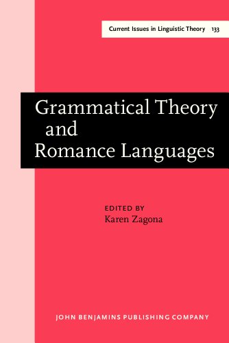 Stock image for Grammatical Theory and Romance Languages: Selected papers from the 25th Linguistic Symposium on Romance Languages (LSRL XXV) Seattle, 2"4 March 1995 (Current Issues in Linguistic Theory) for sale by HPB-Red