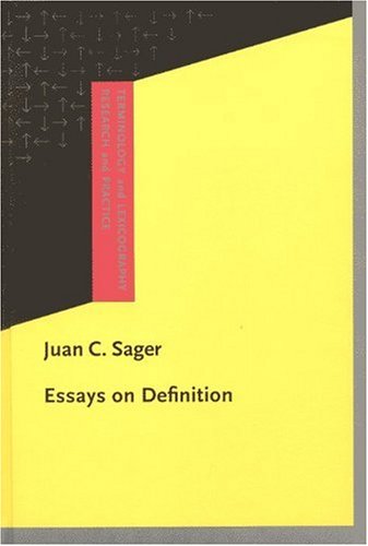 9781556197734: Essays on Definition (Terminology and Lexicography Research and Practice)