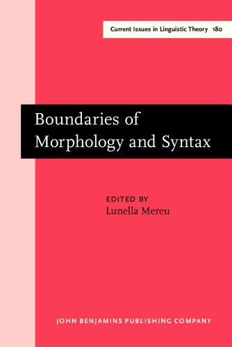 Beispielbild fr Boundaries of Morphology and Syntax. zum Verkauf von Antiquariaat Schot