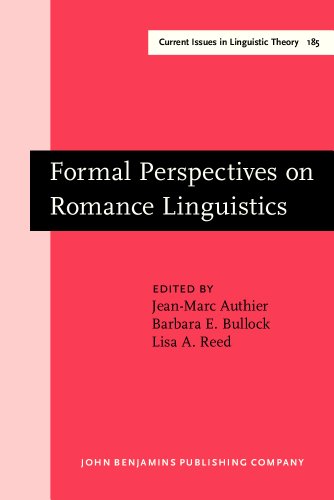 Beispielbild fr Formal Perspectives on Romance Linguistics: Selected papers from the 28th Linguistic Symposium on Romance Languages (LSRL XXVIII), University Park, . 1998 (Current Issues in Linguistic Theory) zum Verkauf von Books From California