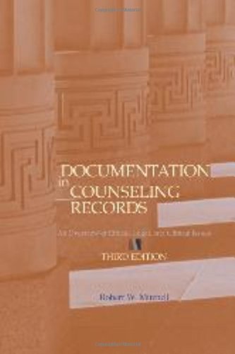 Beispielbild fr Documentation in Counseling Records: An Overview of Ethical, Legal, and Clinical Issues zum Verkauf von ThriftBooks-Atlanta