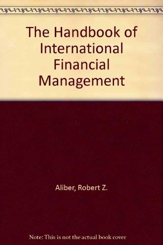 Stock image for The Handbook of International Financial Management for sale by Better World Books