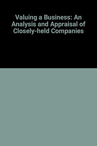 Stock image for Valuing a business: The analysis and appraisal of closely held companies for sale by ThriftBooks-Dallas