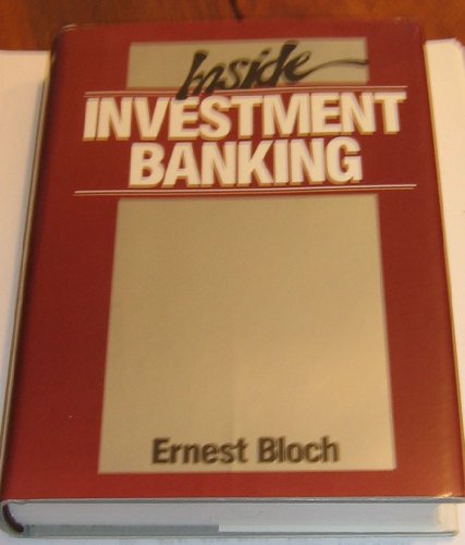 Stock image for Inside Investment Banking. 2nd Edition. for sale by Bingo Used Books