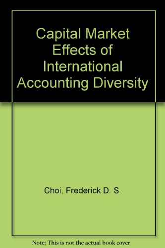Beispielbild fr The Capital Market Effects of International Accounting Diversity zum Verkauf von Anybook.com