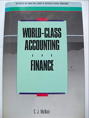 Stock image for World-Class Accounting and Finance for sale by Better World Books