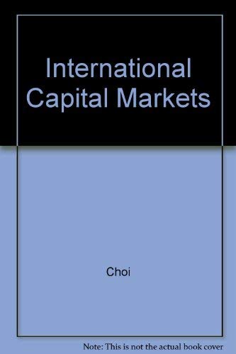 Beispielbild fr International Capital Markets in a World of Accounting Differences zum Verkauf von Antiquariat Armebooks