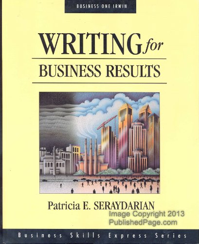 Imagen de archivo de Writing for Business Results (Business Skills Express Series) a la venta por Chiron Media
