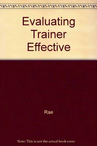 Stock image for Evaluating Trainer Effectiveness for sale by Wonder Book