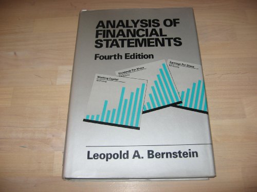 Beispielbild fr Analysis of Financial Statements zum Verkauf von Better World Books