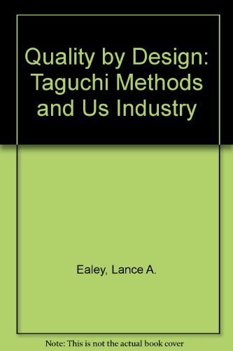 Quality by Design: Taguchi Methods and U.S. Industry