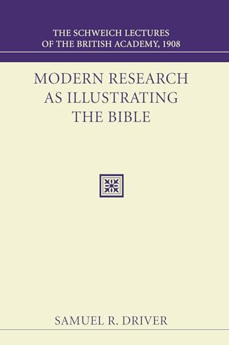 Imagen de archivo de Modern Research as Illustrating the Bible a la venta por Chiron Media