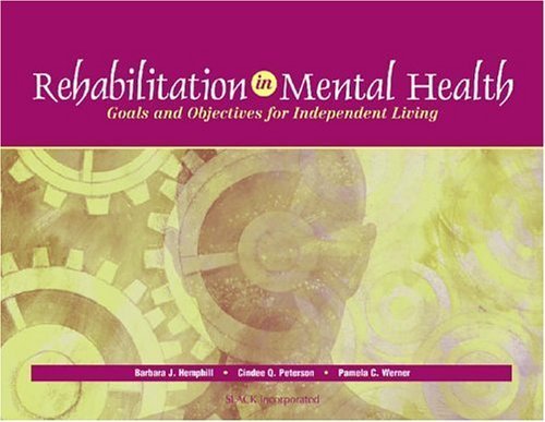 Beispielbild fr Rehabilitation in Mental Health : Goals and Objectives for Independent Living zum Verkauf von Better World Books