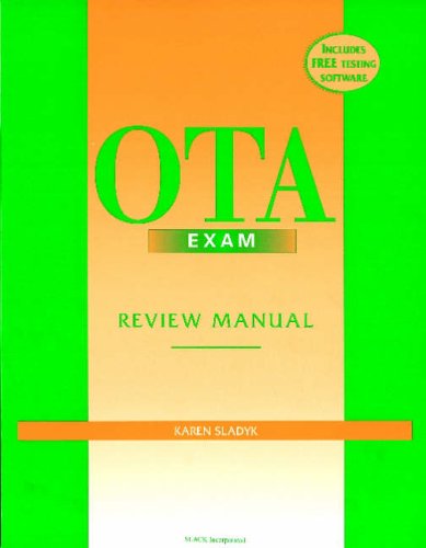 Stock image for OTA Exam Review Manual for sale by Better World Books