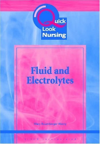 Stock image for Quick Look Nursing: Fluid and Electrolytes for sale by SecondSale