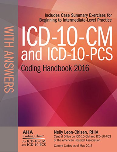 Beispielbild fr ICD-10-CM and ICD-10-PCs Coding Handbook with Answers 2016 zum Verkauf von Better World Books