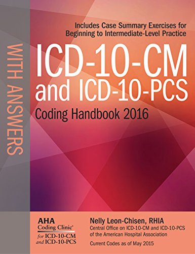 Imagen de archivo de ICD-10-CM and ICD-10-PCS Coding Handbook, with Answers, 2016 Rev. Ed. a la venta por HPB-Red