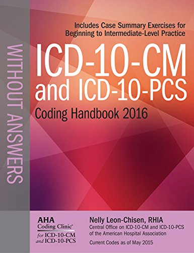Beispielbild fr ICD-10-CM and ICD-10-PCs Coding Handbook Without Answers 2016 zum Verkauf von ThriftBooks-Dallas