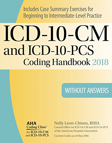 Beispielbild fr ICD-10-CM and ICD-10-PCS Coding Handbook, without Answers, 2018 Rev. Ed. zum Verkauf von Better World Books