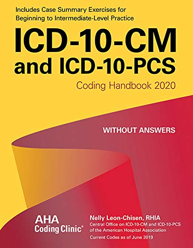 Imagen de archivo de ICD-10-CM and ICD-10-PCS Coding Handbook, without Answers, 2020 Rev. Ed. a la venta por Better World Books: West
