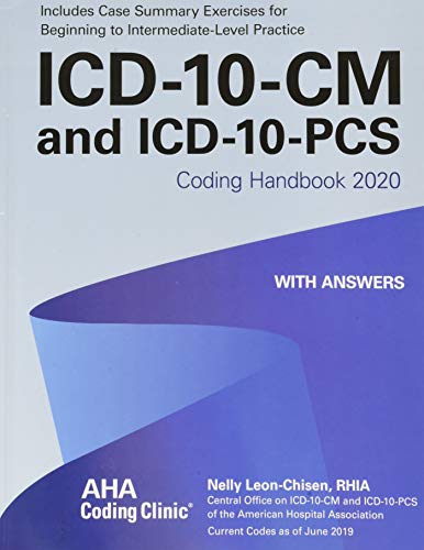 Imagen de archivo de ICD-10-CM and Icd-10-pcs Coding Handbook, With Answers 2020: Includes Case Summary Exercises for Beginning to Intermediate-level Practice a la venta por BooksRun