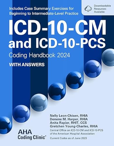 9781556484919: ICD-10-CM and Icd-10-pcs Coding Handbook, With Answers, 2024
