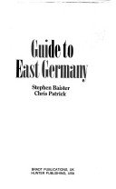 Guide to East Germany (9781556502811) by Baister, Stephen; Patrick, Chris