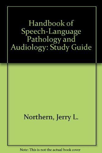 Imagen de archivo de Study Guide for Handbook of Speech, Language Pathology and Audiology a la venta por HPB-Red