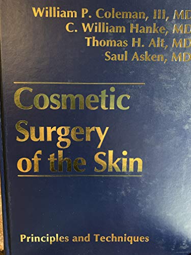 Stock image for Cosmetic Surgery of the Skin: Principles and Techniques for sale by HPB-Red