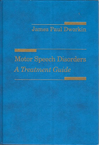 Imagen de archivo de Motor Speech Disorders a la venta por Better World Books