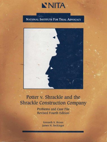 Imagen de archivo de Potter V. Shrackle and the Ashrackle Construction Company: Problems and case File a la venta por HPB-Red