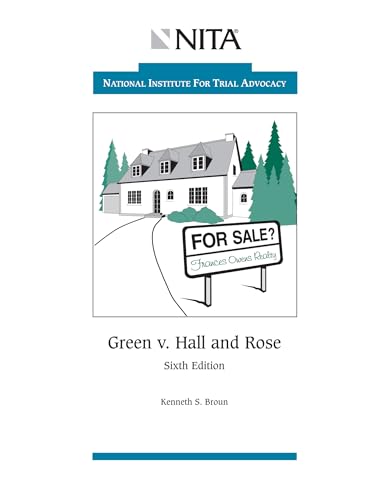 Imagen de archivo de Green v. Hall and Rose: Sixth Edition (NITA) a la venta por HPB-Red