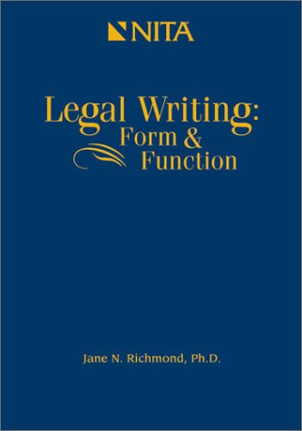 Stock image for Legal Writing: Form and Function for sale by ThriftBooks-Dallas