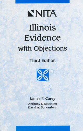 Beispielbild fr Illinois Evidence With Objections zum Verkauf von the good news resource