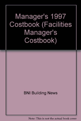 9781557011657: Manager's 1997 Costbook