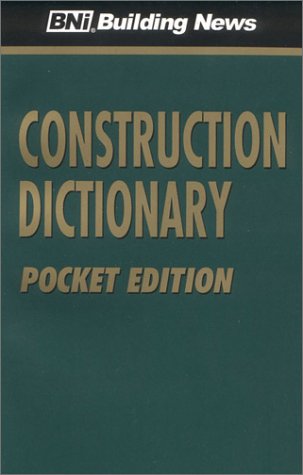 Imagen de archivo de Construction Dictionary, Pocket Edition a la venta por HPB-Diamond