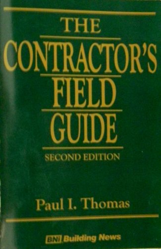 Stock image for The Contractor's Field Guide for sale by ThriftBooks-Atlanta