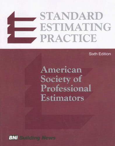 Stock image for Standard Estimating Practice: American Society of Professional Estimators for sale by ThriftBooks-Atlanta