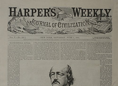 Stock image for Harper's Weekly June 1, 1861 (Miscellaneous Print) for sale by BargainBookStores