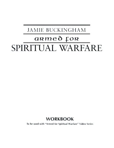 Beispielbild fr Armed for Spiritual Warfare Workbook zum Verkauf von Wonder Book