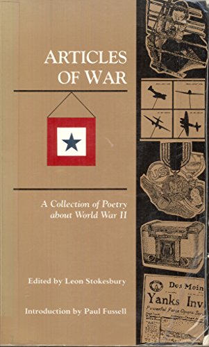 Imagen de archivo de Articles of War : A Collection of Poetry about World War Two a la venta por Better World Books