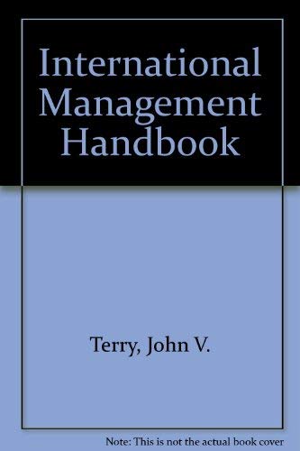 Stock image for International Management Handbook for sale by Better World Books