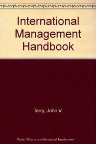 Imagen de archivo de International Management Handbook a la venta por NEPO UG