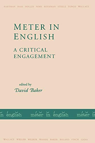 Beispielbild fr Meter in English: A Critical Engagement zum Verkauf von Jenson Books Inc