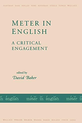 Imagen de archivo de Meter in English: A Critical Engagement a la venta por Jenson Books Inc