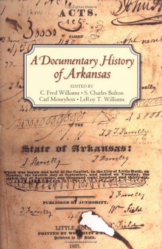 Stock image for A Documentary History of Arkansas for sale by Abacus Bookshop