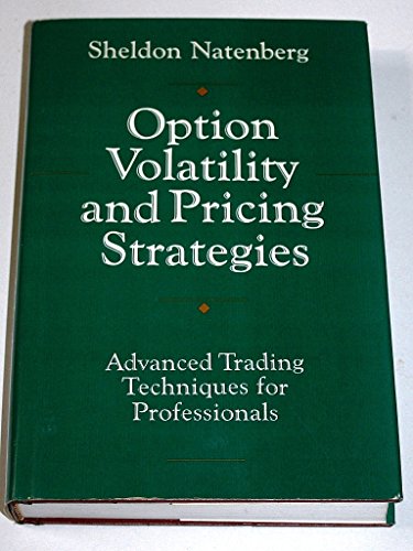 Beispielbild fr Option volatility and pricing strategies: Advanced trading techniques for professionals zum Verkauf von Books of the Smoky Mountains